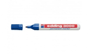 Viltstift Edding 3000 rond 1.5-3mm blauw (per stuk)